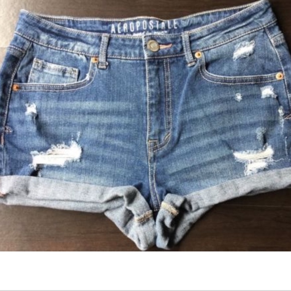 Aeropostale Pants - Aeropostale Denim Shorts High Waisted Shorty 6